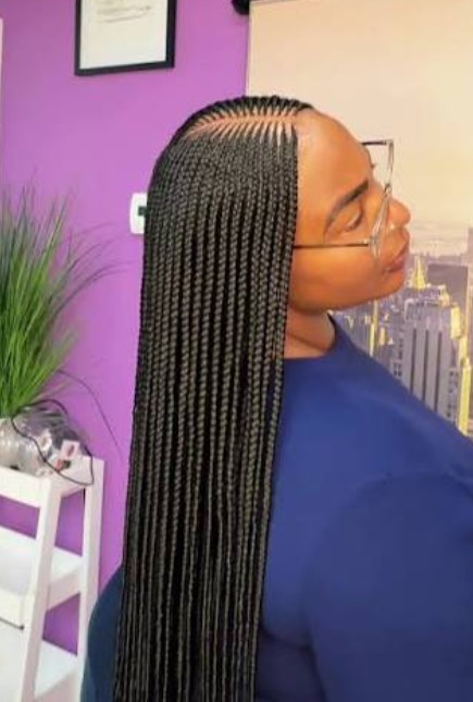 EXTRA SMALL THREE LAYERS CORNROWS BRAIDS