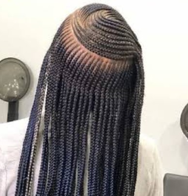 THREE LAYERS CORNROWS BRAIDS