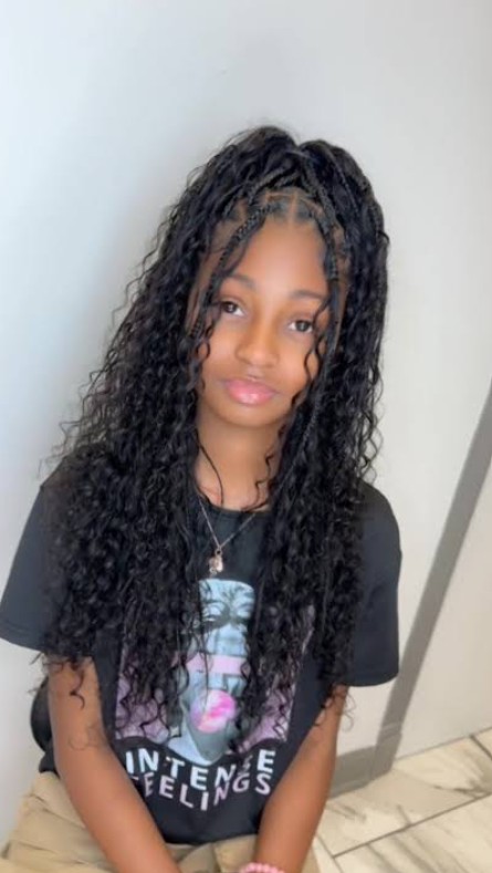 CHILDREN BOHO KNOTLESS BRAIDS