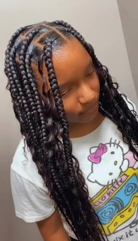 LARGE CHILDREN BOHO KNOTLESS BRAIDS