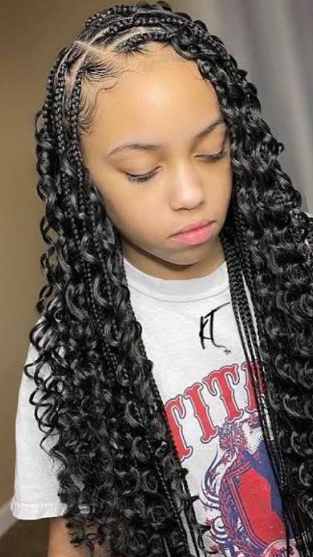MEDIUM CHILDREN BOHO KNOTLESS BRAIDS