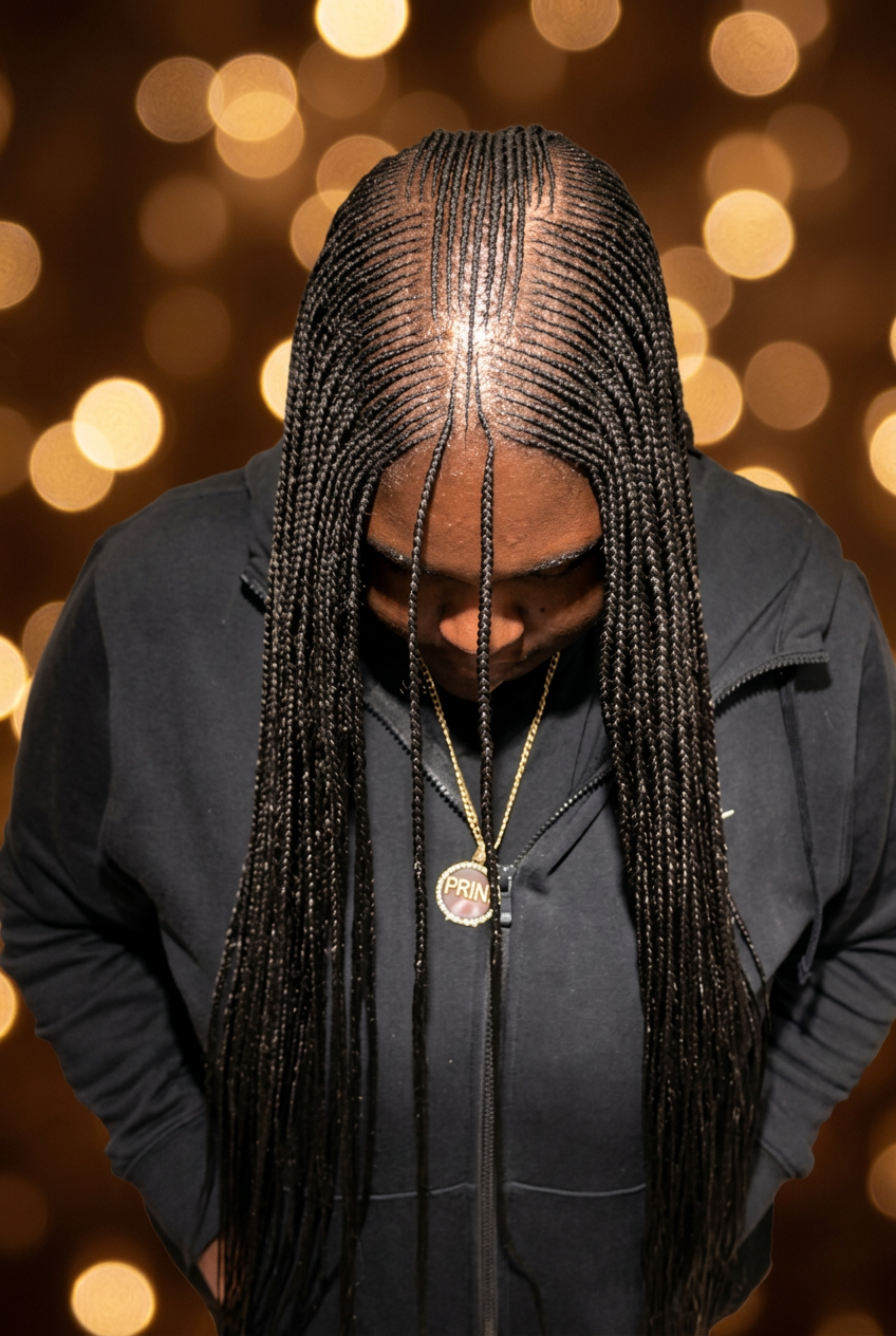 Tribal/Fulani Braids styled at Precious Hair Braiding